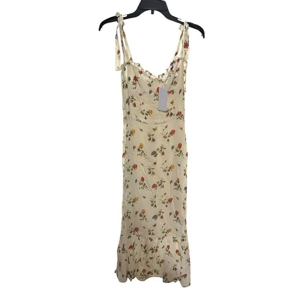 New Reformation Nikita Noemi Floral Georgette Midi Dress 2
